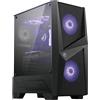 Msi Mag Forge 100M Mid Tower Case PC Gaming ATX Ventole RGB Pannello Vetro Nero