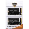 MG SSD PCIe NVMe Gen 4x4 256 Gb M2, 2242 CONF. DA 2 PEZZI per uso professionale