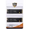 MG SSD PCIe NVMe Gen 4x4 256 Gb M2 2280 , CONF. DA 2 PEZZI per uso professionale