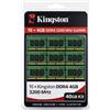 Kingston Memoria Ram SO-DIMM DDR4 4Gb 3200MHz kit 40 Gb ( 10 X 4Gb ) Italia
