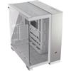 Corsair 6500X Case PC Mid-Tower Doppia Camera Alluminio Bianco/Grigio Satinato