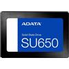 Adata Ultimate SU650 256GB SSD Interno 2.5 SATA 520MB/s Hard Disk Stato Solido