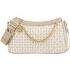 Pollini Borsa A Tracolla Da Donna Marchio, Modello Heritage TE8526PP0IQ11, Realizzato In PVC. Beige Avorio