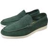eimeinuosy Mocassini da uomo in pelle scamosciata, mocassini slip-on, per uomo, estivi, leggeri e traspiranti, mocassini piatti, casual, per guida e camminata, scarpe Oxford
