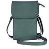befen Borsa per telefono in vera pelle, portafoglio a tracolla per cellulare, piccola borsa a tracolla per telefono da donna mini borse a tracolla, Verde scuro