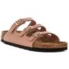 Birkenstock 1031813 Florida Fresh Soft Pink Sandalo con Tripla Fibbia in Pelle Rosa (Taglia 40)