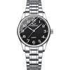 JewelryWe Orologio da Polso al Quarzo Da Donna/Uomo, Cinturino in Acciaio Inossidabile, Retro Vintage Orologio,Colore Nero/Blu/Bianco,Buon Regalo per Donna Uomo Fidanzati,San Valentino