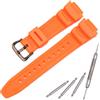 MCXGL Cinturino di ricambio in resina naturale compatibile con Casio AE-1200 SGW-300H MRW-200H W-735H Cinturino in gomma impermeabile, 18mm, Creato con quarzo