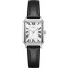 CIVO Orologio Donna Piccolo Argento: Analogico Quarzo Cinturino Pelle Nero