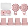 MilkFlow Valvola a Becco d'Anatra & Diaframma in Silicone Parti di Ricambio Compatibili con Tiralatte Portatile Momcozy M9 - Silicone Alimentare Senza BPA Accessori (Confezione da 6: 4 Valvole + 2 Diaframmi)