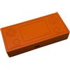 Generico Custodia rigida in PC stampata in 3D console di gioco per AYANEO MICRO2 - Custodia da trasporto portatile per console di gioco retrò portatile con chiusura magnetica, Arancione