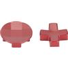 BONKZEBU Kit D Pad Durevole in Acciaio Inossidabile per, Pulsanti Direzionali Ad Alta Precisione per un Controllo Accurato e Veloce, Adatto Ai Giocatori (Rossa)