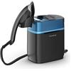 Rowenta UR2020 CUBE, Ferro da Stiro con Caldaia ad Alta Pressione, Sanifica e Uccide Virus e Batteri, Formato Pratico e Portatile, Blu e Nero