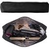 IHOMAGIC Borsa Portatile Anticalore per Attrezzi per Capelli, Organizer da Viaggio per Piastre Liscianti e Arricciacapelli, Fodera Interna in Alluminio Impermeabile, 45×8 cm, Nero