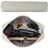 IHOMAGIC Borsa termoresistente da viaggio per capelli, custodia 45×8 cm per piastra e arricciacapelli, fodera in alluminio, impermeabile, Beige