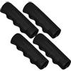 FUNOMOCYA Impugnature Maniglia 4 Antiscivolo in Facile Installazione Nero e Pezzi Copertura Pvc per Carrozzina Carrello per Accessori Carrozzina Disabili