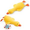 TRENDHAUS 958488 - Antistress Soforthilfe Anatra, 2 pezzi da ca. 16 x 7,5 x 4,3 cm ciascuno, squishy a forma di anatra, palline antistress per bambini e adulti