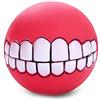 guojiwu 1PC creativa Denti modello Palla Palla Cane con i denti Multi Chew Uso suono Sorriso a sfera per Pet Squeaky suono Giocare Giocattolo colore casuale