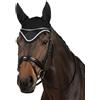 Pferdelinis Cuffia antimosche per cavallo, elegante, per equitazione, traspirante, per pony, Cob, Full, sangue freddo (nero, pieno sangue (Cob)