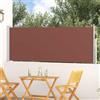 Mokuyary Tenda laterale retrattile da Patio 100 x 300 cm Marrone, Tenda laterale Paravento Esterno, Protegge dal sole o dal Vento e Vista per Giardino, Balcone e Terrazza-A2