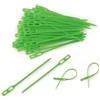 MIVOS Legacci per Piante 130 mm (50 Pezzi) - Supporti per Piante riutilizzabili - Legacci da Giardino in Plastica - Fissaggio Pomodori - Legacci da Giardino per Piante in Vaso, Arbusti