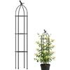 Generic Traliccio per piante in vaso, supporto per piante rampicanti a forma di obelisco da giardino, antiruggine, per piante in vaso, rampicanti, rose, clematide (H: 120 cm o 145 cm opzionale)
