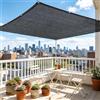 YANHONG Telo Ombreggiante Occhiellato 2.5 x 4.4 m Protezione Solare Antistrappo Privacy Pulisce Facilmente Rete Parasole per Giardino per Giardino, Orto, Terrazza, Auto, Pergola, Nero
