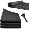Viceree Telo Ombreggiante Grigio Scuro H150cm X 10 Metri +50 Fascette Omaggio Frangivista per Recinzione Giardino Esterno, Rete Ombreggiante Privacy 90% Oscurante, Frangivista Balcone Resistente