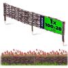KADAX Bordura aiuole in vimini 100 x 20 cm Intreccio di vimini per aiuole, vialetti di giardino e prati, delimitazione naturale per fiori e verdure
