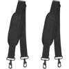 BESPORTBLE Spallacci Zaino per Custodia Strumento Regolabili 2 Pezzi Neri Imbottiti | Tela e Metallo, Effetto Cuscino e Leggerezza, per Violino e Valigetta, Stile Classico
