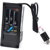 Hperu Pickup per chitarra acustica, Equalizzatore amplificatore preamplificatore EQ-505R a 3 bande con pickup piezoelettrico, Nero, Accordatore equalizzatore per chitarra