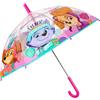 PERLETTI Ombrello Trasparente Bambini 3 4 5 Anni con Apertura Manuale - Ombrellino Bambina Paw Patrol Antivento - Ombrello Pioggia Bimba a Cupola Resistente Skye Everest - Diametro 69 cm (Rosa)