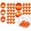Cabilock Sfere della lotteria 50 pezzi da 1,57 pollici in plastica da riempire, sfere divisibili per giochi di tombola bingo con scatola di immagazzinaggio