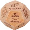 Generico Food Dice, Wooden Food Decision Dice, Date Night Dice, 12 Side Wooden Takeaway Decision Dice, fun and easy food dice present idea, for Halloween, Birthday, Christmas, Valentine's Day
