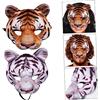FUNNETOYU 1set Maschera Tiger Per Halloween e Carnevale Costume Cosplay Per Uomo e Donna Design Terrificante Di Alta Qualità Bianco e Giallo