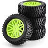 Generic Compatibile Con HSP 15502 94107 94170 94155 94177 Per HPI 1/10 RC Car Short Course Truck 95mm Upgrade Pneumatici Ruota 12mm Hex RC Ruote Gomma