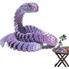 Generico Decorazione modello serpente 3D con giunto flessibile - Giocattolo artigianale in resina con ornamento da scrivania mobile articolato per vipera, figura da collezione realistica | Display creativo per
