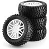 Generic Compatibile Con HSP 15502 94107 94170 94155 94177 Per HPI 1/10 RC Car Short Course Truck 95mm Upgrade Pneumatici Ruota 12mm Hex RC Ruote Gomma