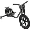 cunnyend Drift Triciclo a Pedali per Bambini a partire da 6 anni con Ruote LED, Bicicletta con Pedali, Pedale Go Kart, 4 Posizioni di Regolazione, Ruote Anteriori 40 cm, Carico di 80 kg, Regalo Esterno Parco