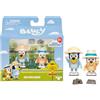 Giochi Preziosi - Bluey E Bingo Articolati, Personaggi Alti Tra I 5 E 7 Cm Con Accessori, Tema Viaggi In Famiglia, Per Bambini A Partire Dai 3 Anni