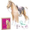 Our Generation OG DOLLS Our Generation - Palomino Paint Horse - Set per Lo Styling - Estensione dei Capelli - Accessori per Bambole da 46 cm - Gioco di finzione - Giocattolo per Bambini dai 3 Anni in su