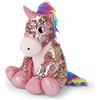 Mousehouse Gifts - unicorno di peluche con paillette - rosa - 29 cm