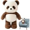 Lezaota Peluche Di Animali Che Corrono A Panda, Pupazzi Che Corrono Panda, Pupazzo Ches Corre Pandas, Grande Peluche 45/60 Cm, Morbido Antistress, Orsetto Coccolone Per Bambini, Adulti E Decorazione Camera