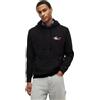Tommy Jeans Uomo Felpa con Cappuccio Entry Sign con Tasca a Marsupio, Nero (Black), L