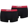 Levi's Trunk, Biancheria intima Uomo, Nero/Rosso, XL