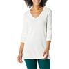 Amazon Essentials Maglione A Tunica Leggero A Maniche Lunghe con Scollo A v (Disponibile in Taglie Forti) Donna, Avorio, M
