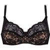 Gaia 534 Chantal reggiseno soffice, 4C, nero-marrone