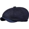 ATEUXOL Coppola Uomo Estiva Berretti da Strillone Casual Traspiranti in Maglia Tinta Unita Uomo Cappelli Pittore Berretto Ottagonale Primavera Estate Cappello Berretti Hip-Hop