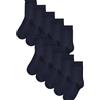 NEXT Ragazzo Confezione da 10 paia di calzini in misto cotone Blu marino 31-36