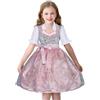 BOTCAM Vestito Dirndl da bambina con camicetta, grembiule Dirndl, 3 pezzi, per Oktoberfest, costume tradizionale Dirndl, costume per cosplay, costume bavarese e costume tradizionale bavarese